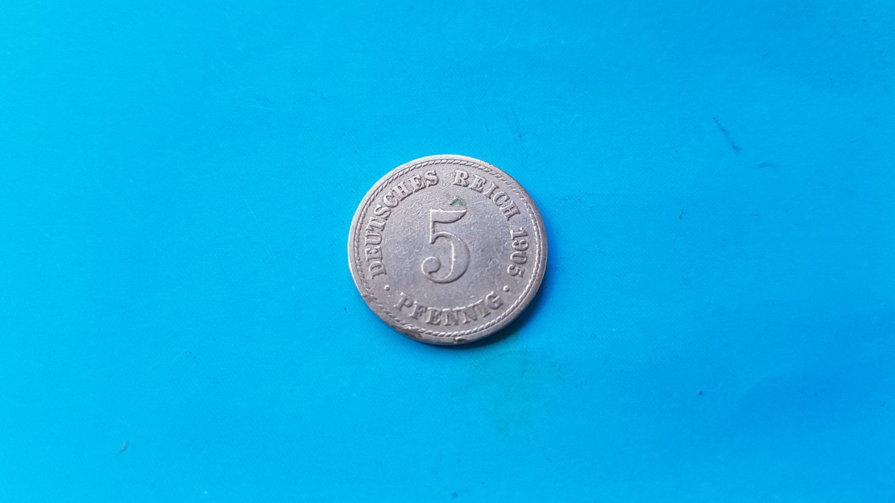Alle Münzen: 5 Pfennig - Deutsches Reich 1905 A – Gebraucht aus Reinach BL von Dexy62