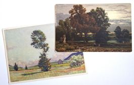 2 Stück, Pro Juventute-Karten (1922 + 1928)