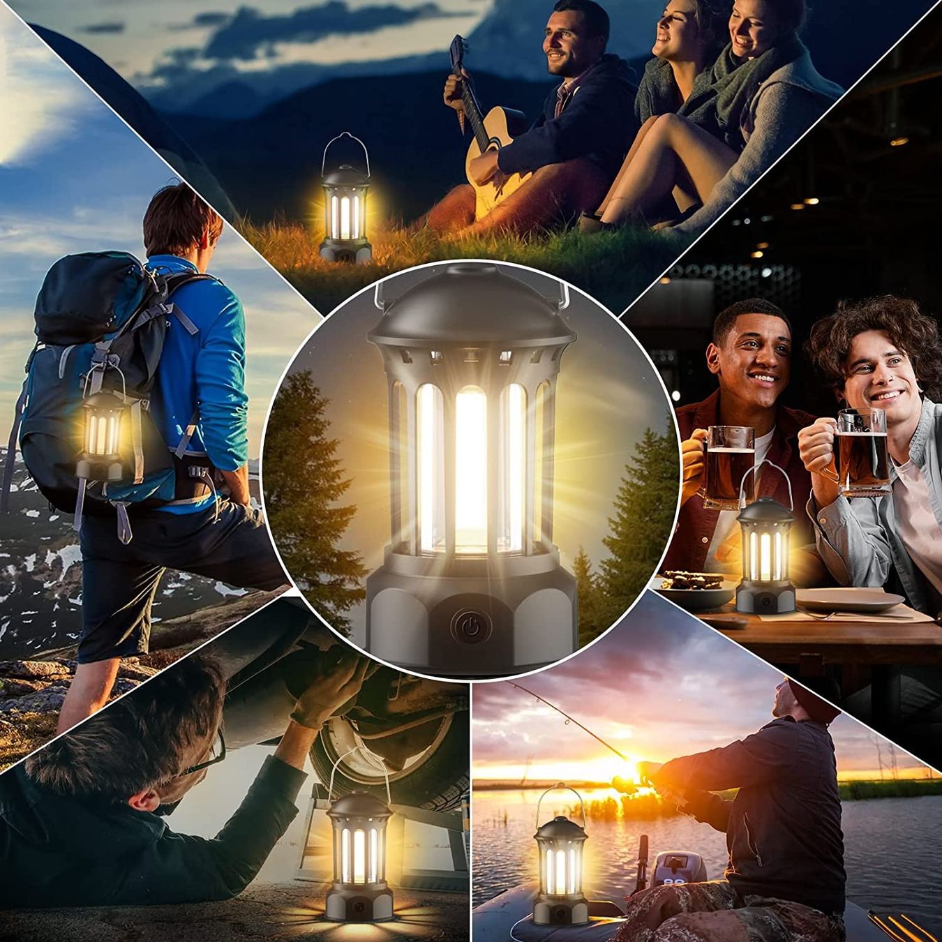 Lampade: LED Campinglampe Tragbar, 2 Stück – Nuovo e nell'imballaggio originale da Nuglar venduto da SaleRitter 3