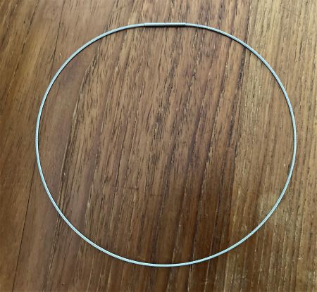 Collier Acier 1mm, 42 cm "câble" / Halskette aus Stahl