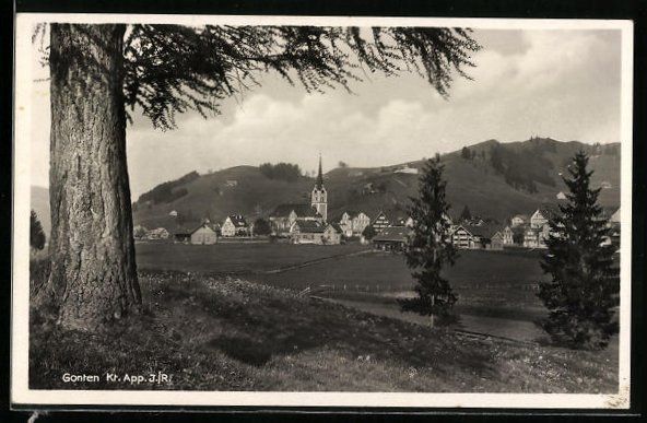 Cartoline postali: AK Gonten, Panorama des Ortes – Usato da Berlin venduto da bartko-reher