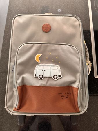 Neuwertiger Kinder Trolley Koffer von Lässig mit Bus-Motiv