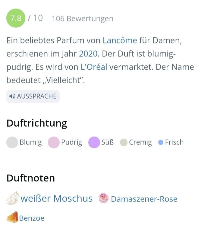 Lancôme Parfum & Eau de Toilette: 5 ml PEUT-ETRE MAISON LANCOME ABFÜLLUNG – Neu (gemäss Beschreibung) aus St. Gallen von CaliSunshine 4