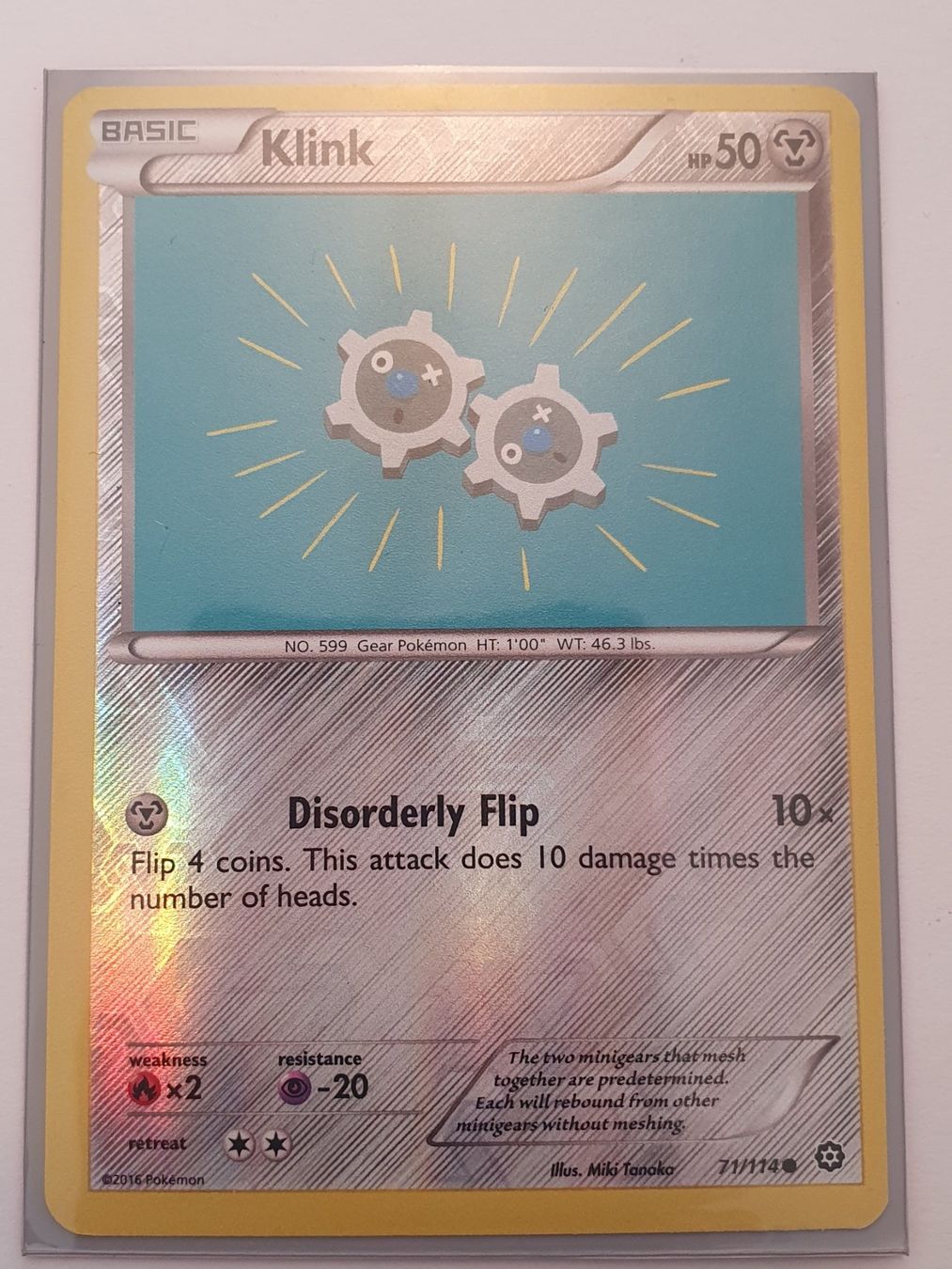 Pokémon Carte collezionabili: Klink / 2016 Pokémon / Reverse Holo – Usato da Oberdorf BL venduto da BaldenEagle