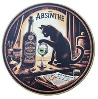 Absinth Katze - Blechschild  (neu/OVP)