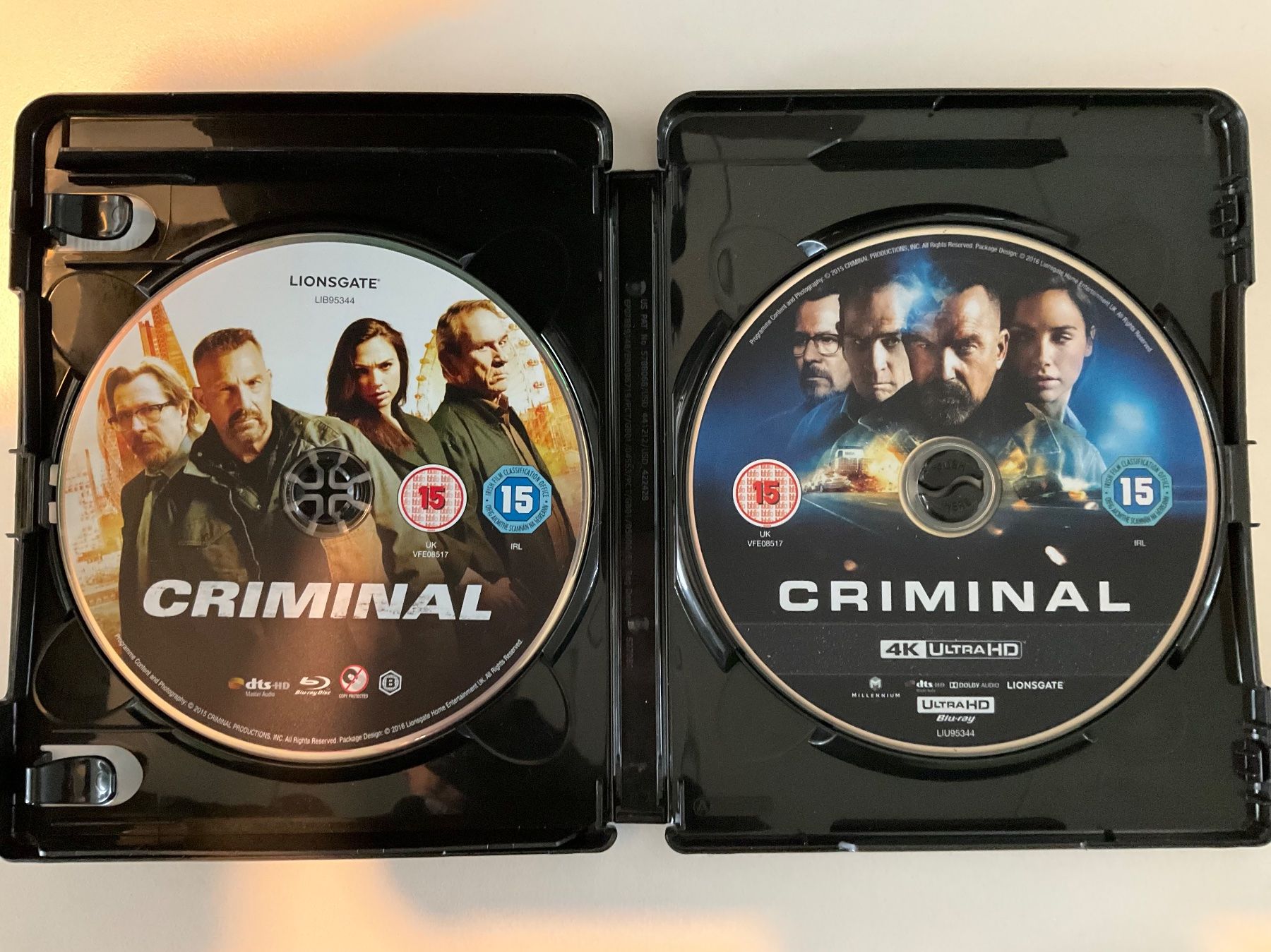 Tutti i DVDs: Criminal 4K UHD Blu-Ray + Blu-Ray – Nuovo (secondo la descrizione) da Bex venduto da jqu_fnk6 2