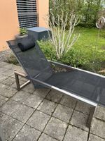 Gartenliege Royal Botania schwarz Edelstahl guter Zustand