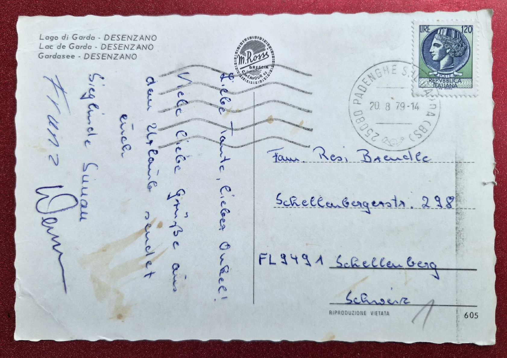 Cartoline postali: Gardasee Desenzano 1979 – Usato da Melchnau venduto da Fishel 1
