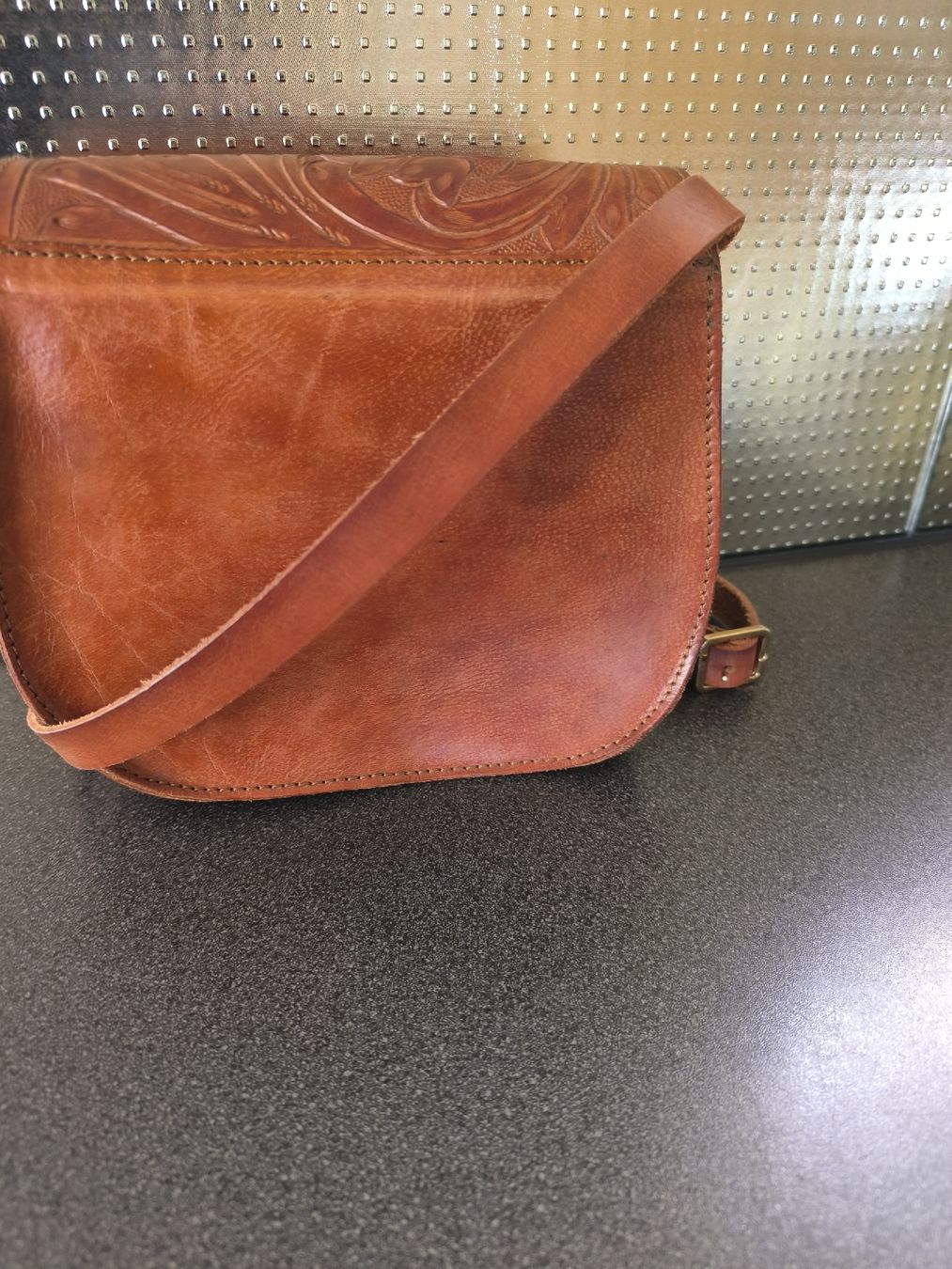 Borse da donna: Ledertasche mit Blumenprägung,Leder – Usato da Schaffhausen venduto da gab_v5qf 2