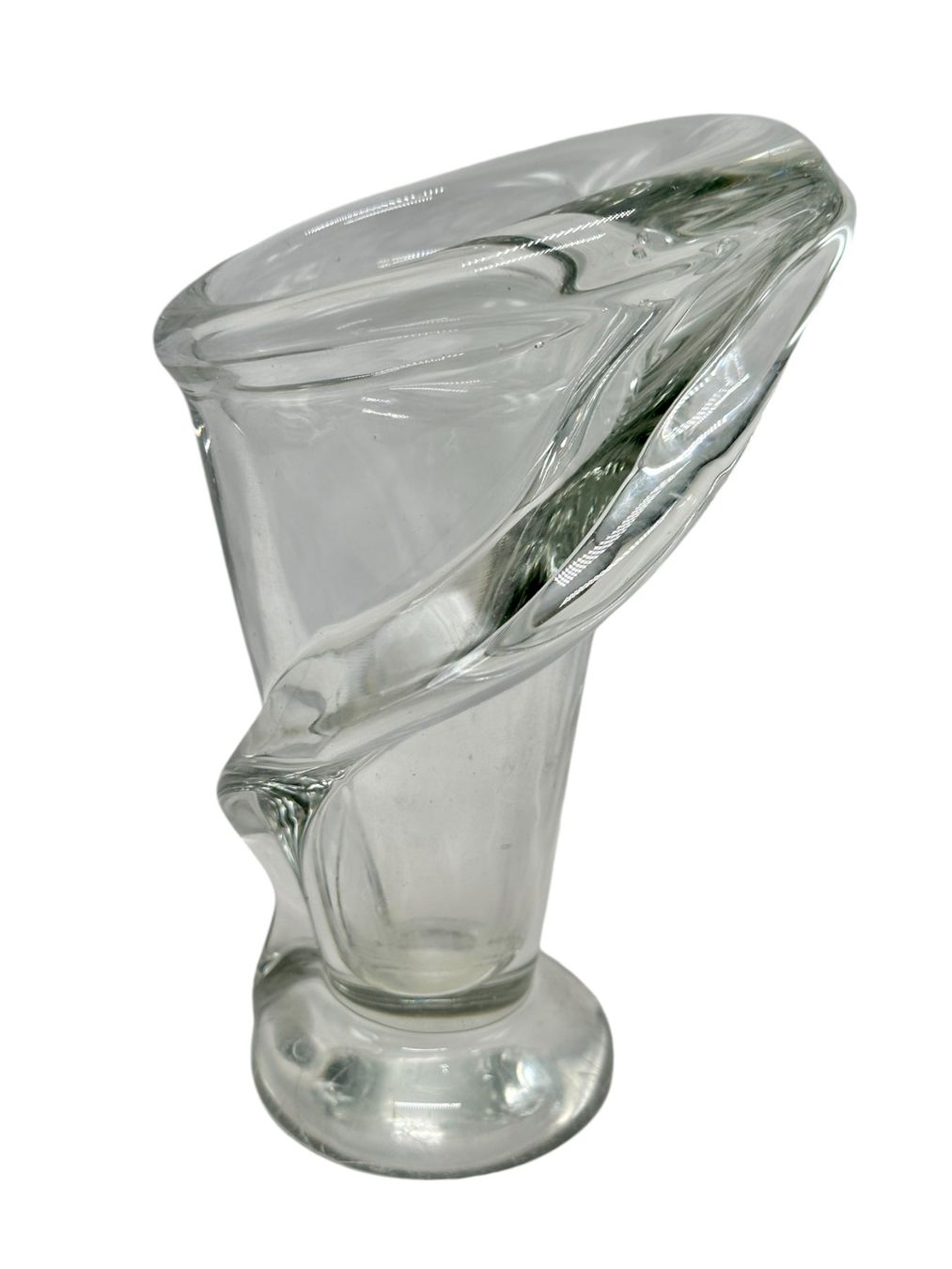 Vasi & Recipienti: Vase en cristal de Vannes Le Chatel Calla Lily – Usato da Morges venduto da 1tiquaire 4