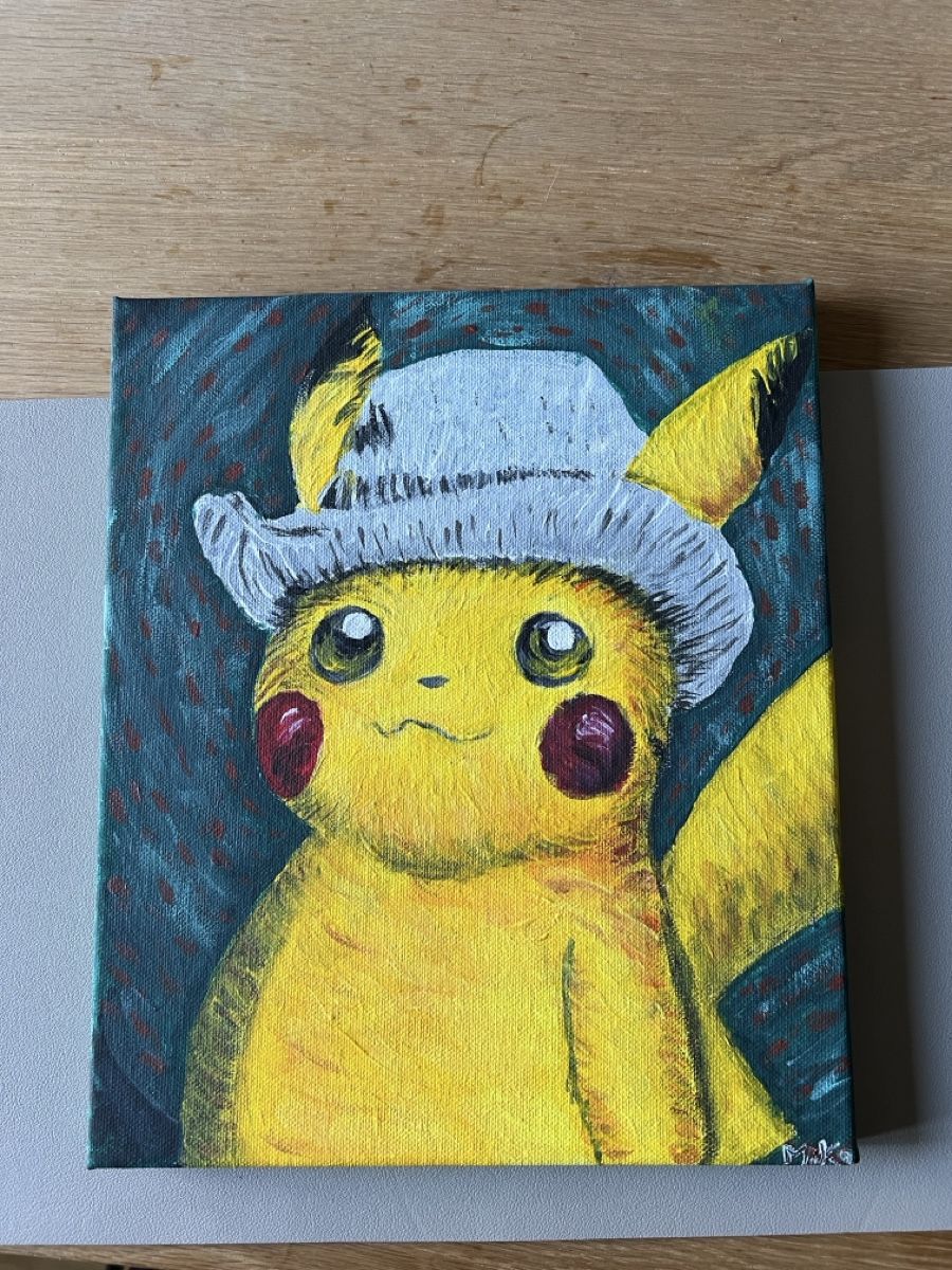 Pokémon Carte collezionabili: Pikachu Grey Hat Gemälde, Original Handarbeit – Usato da Stäfa venduto da PatrickOO7