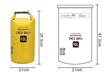 Rucksäcke: Sac à dos Sec étanche avec Anse réglable 10L JAUNE – Neu und originalverpackt aus Morges von All4nature 4