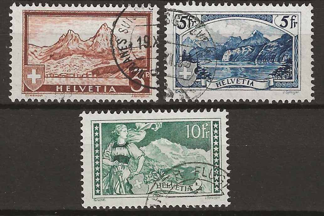 Alle Briefmarken: CH177 - Paysages 1929-1931 obl. – Gebraucht aus Trélex von Phil_Albert