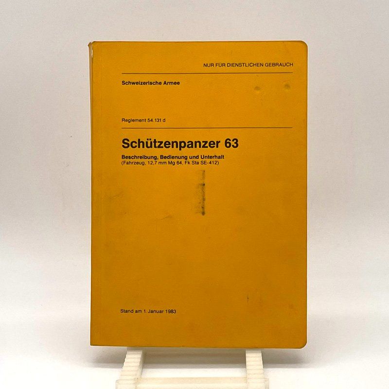 Bücher: Reglement Schützenpanzer 63 – Gebraucht aus Uerkheim von fabulafero