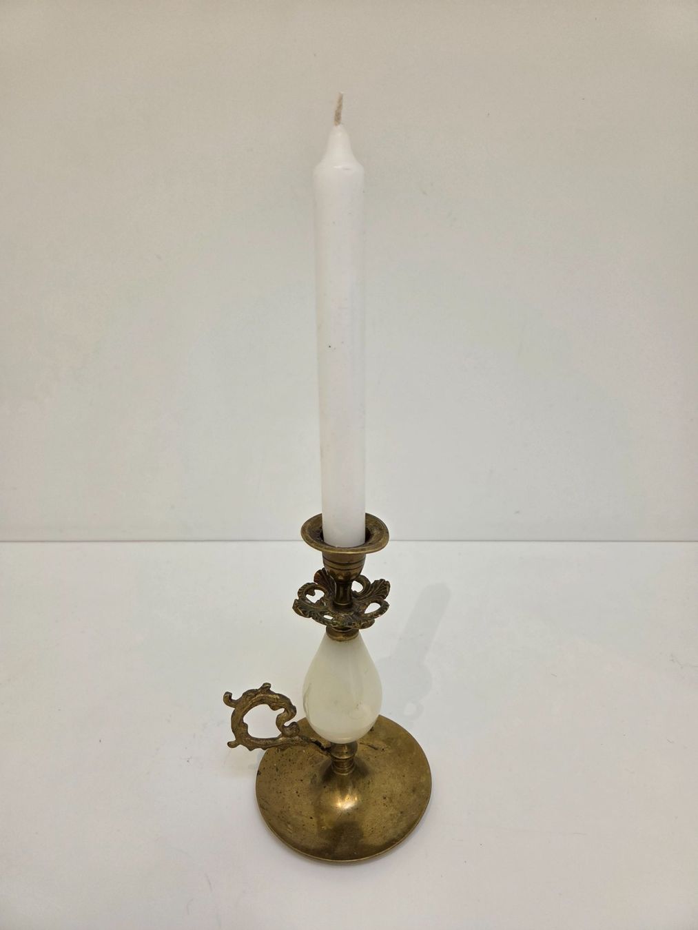 Portacandele: Vintage Edle Kerzenständer, Messing/Marmor – Usato da Gersau venduto da pd-design-and-art 1