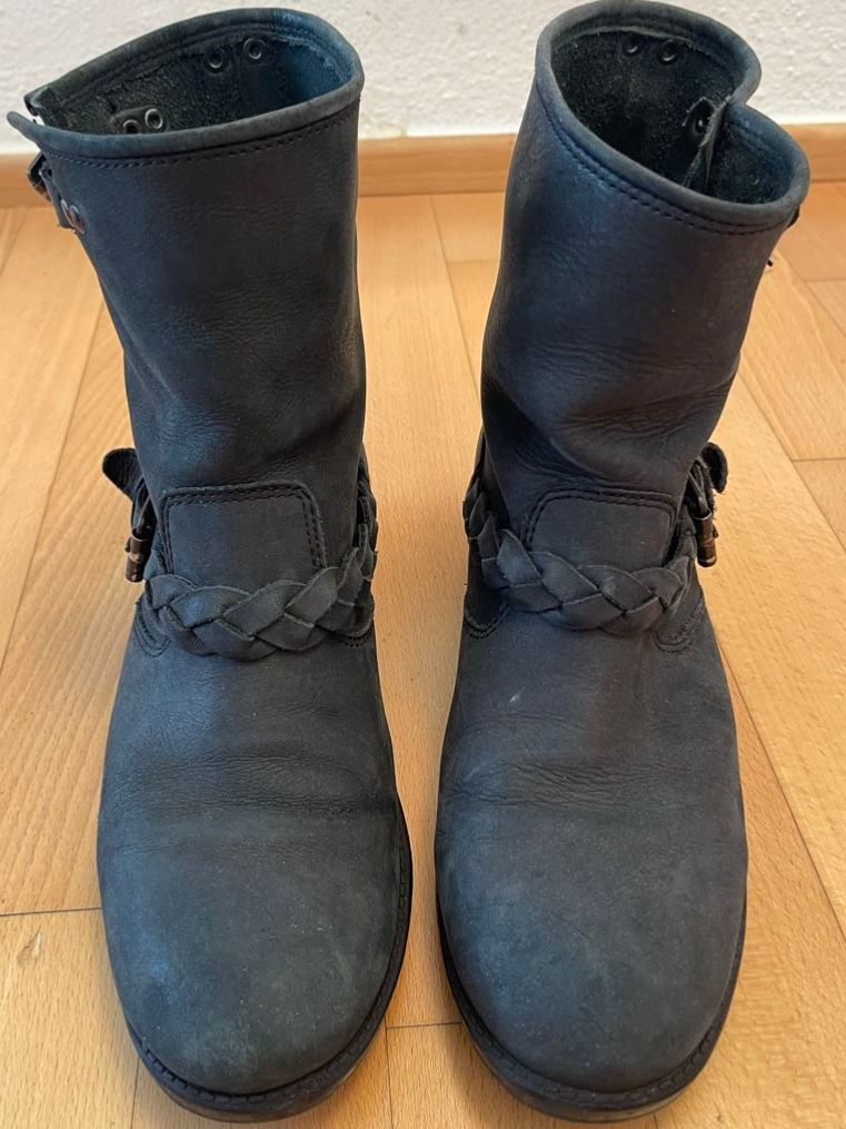 Damenschuhe: Biker Boots in soft leather – Gebraucht aus Castagnola von Car2X2N 1