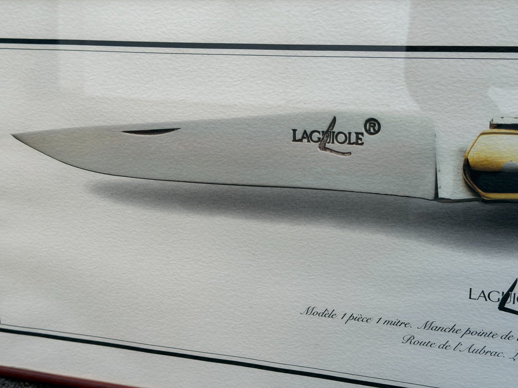 Dipinti: Impression publicitaire d'art Couteau Laguiole – Usato da Morges venduto da objetsdepoque 2