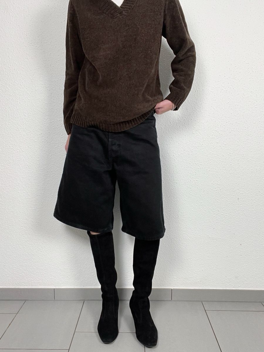 Damenschuhe: Black Suede Knee High Boots, Size 37 – Gebraucht aus Knonau von Grapesvintage 1