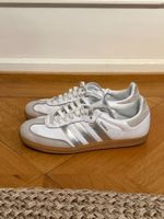 Adidas Samba Sneaker weiss-silber gebraucht Gr. 40