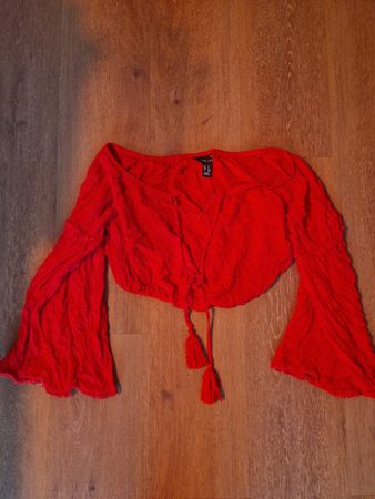 Crop Top Rot New Look Grösse 40