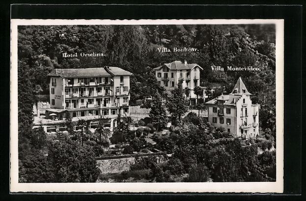 Cartoline postali: Locarno, Hotel Orselina, Villa Montevide – Usato da Berlin venduto da bartko-reher