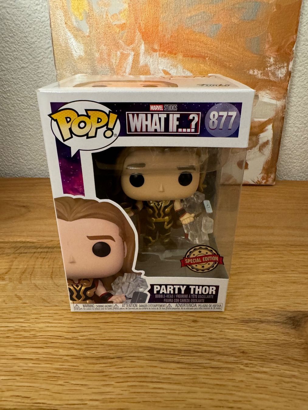Funko Statuette: Funko Pop - What If...? Party Thor #877 – Nuovo e nell'imballaggio originale da Oensingen venduto da CSCollectors