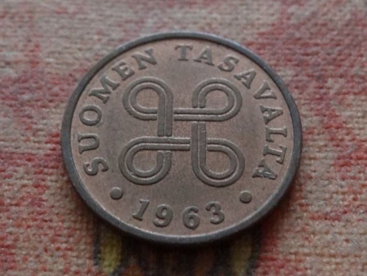 Tutti le monete: FINLANDE  1  Penni  1963 – Usato da Romanel-sur-Lausanne venduto da Swift13
