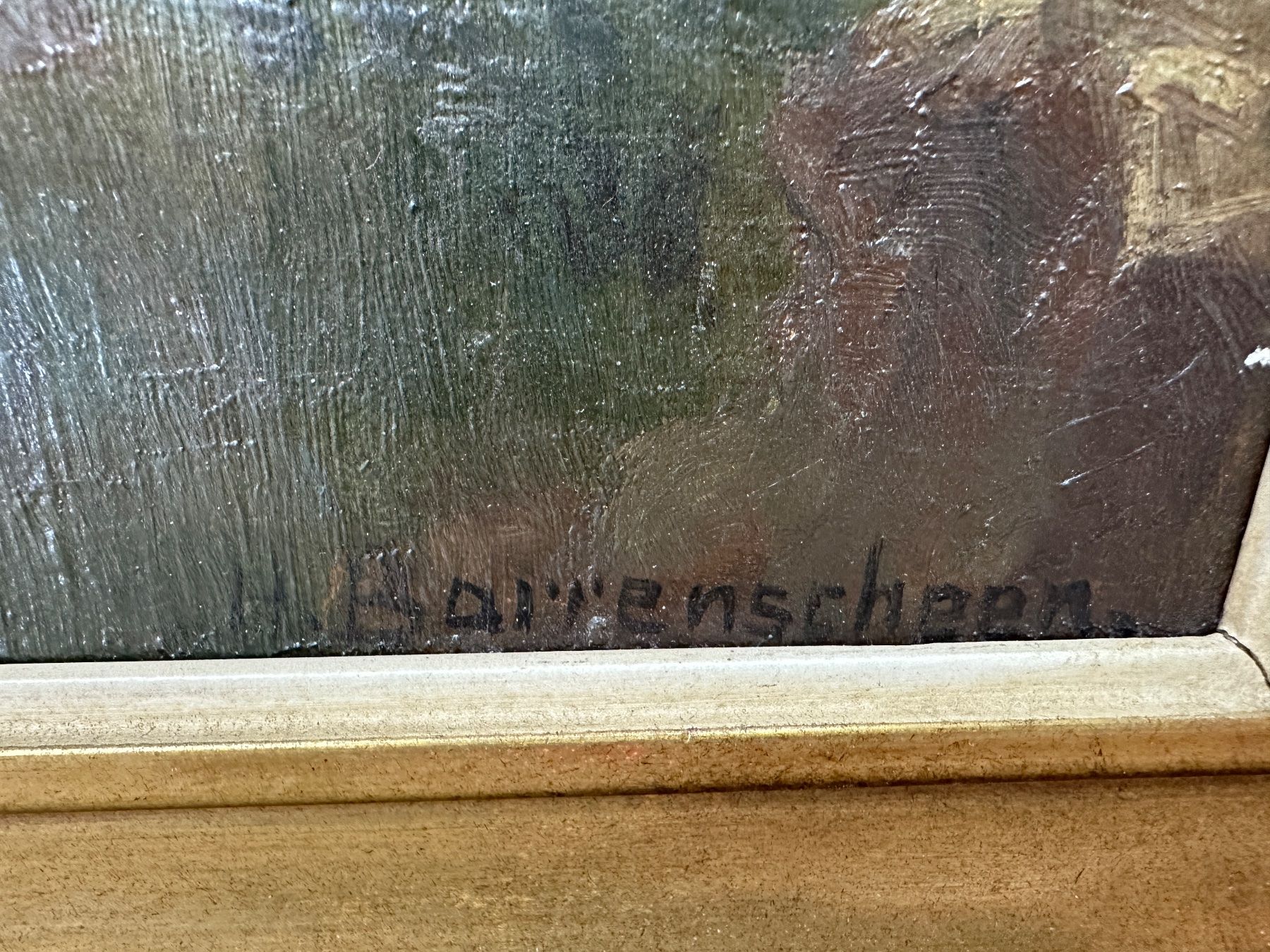 Dipinti: Gemälde Landschaft  Signiert – Usato da arlesheim venduto da Art.en1 1