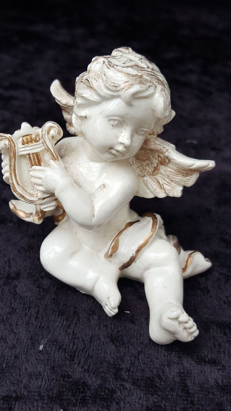Statuette: 3 Figürli (Engeli,Bilderrahmen, Kobolt) – Usato da Reinach venduto da 3Guggerli 7