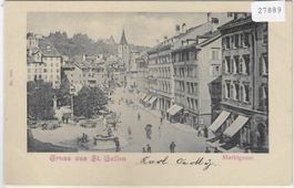 Gruss aus St. Gallen - Marktgasse
