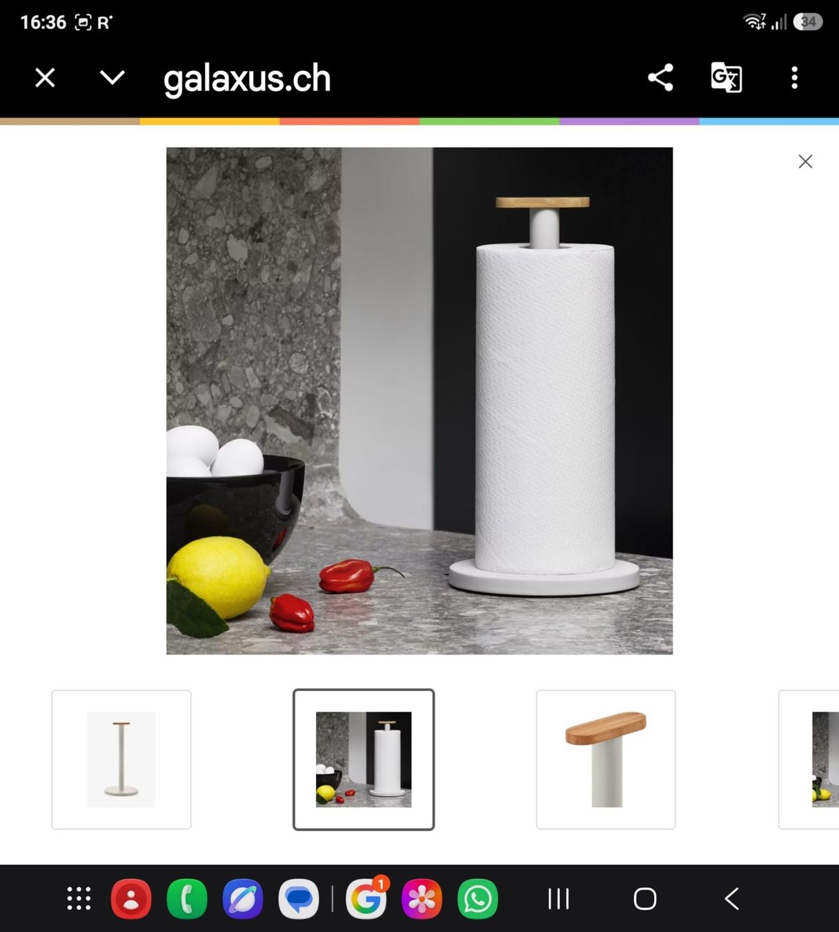 Alessi Altro per la casa: Alessi Mattina - Küchenrollenhalter grau – Nuovo e nell'imballaggio originale da Wikon venduto da Speedy_li 2