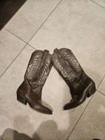 Cowboy Boots aus Leder - Made in Italy Gr. 38