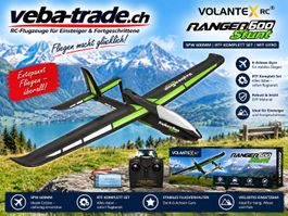 Volantex Ranger 600 Stunt –Elektrosegler RTF mit 6-Achs-Gyro