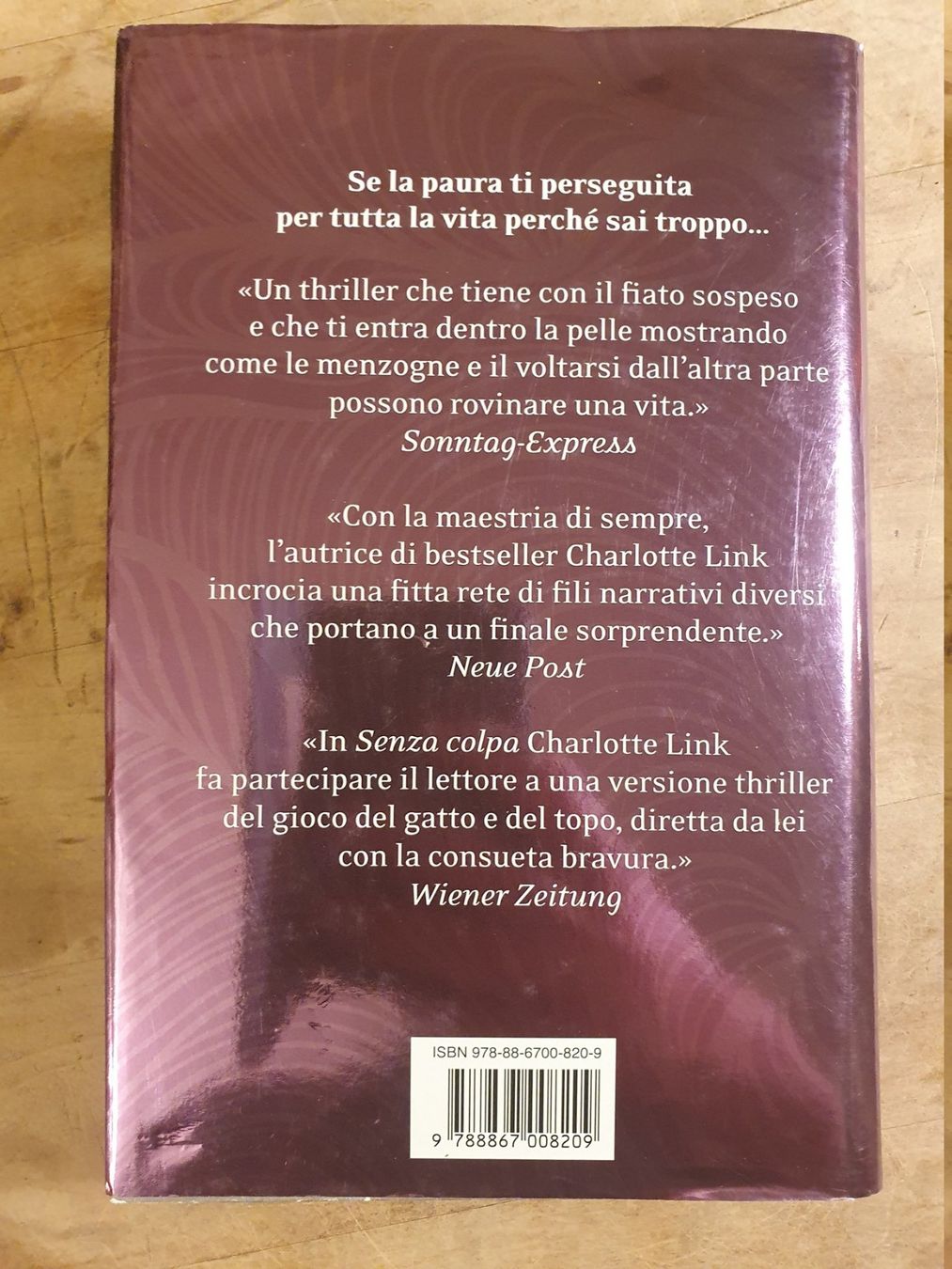 Libri: Senza Colpa Charlotte Link Corbaccio – Usato da Zürich venduto da loosebone 4