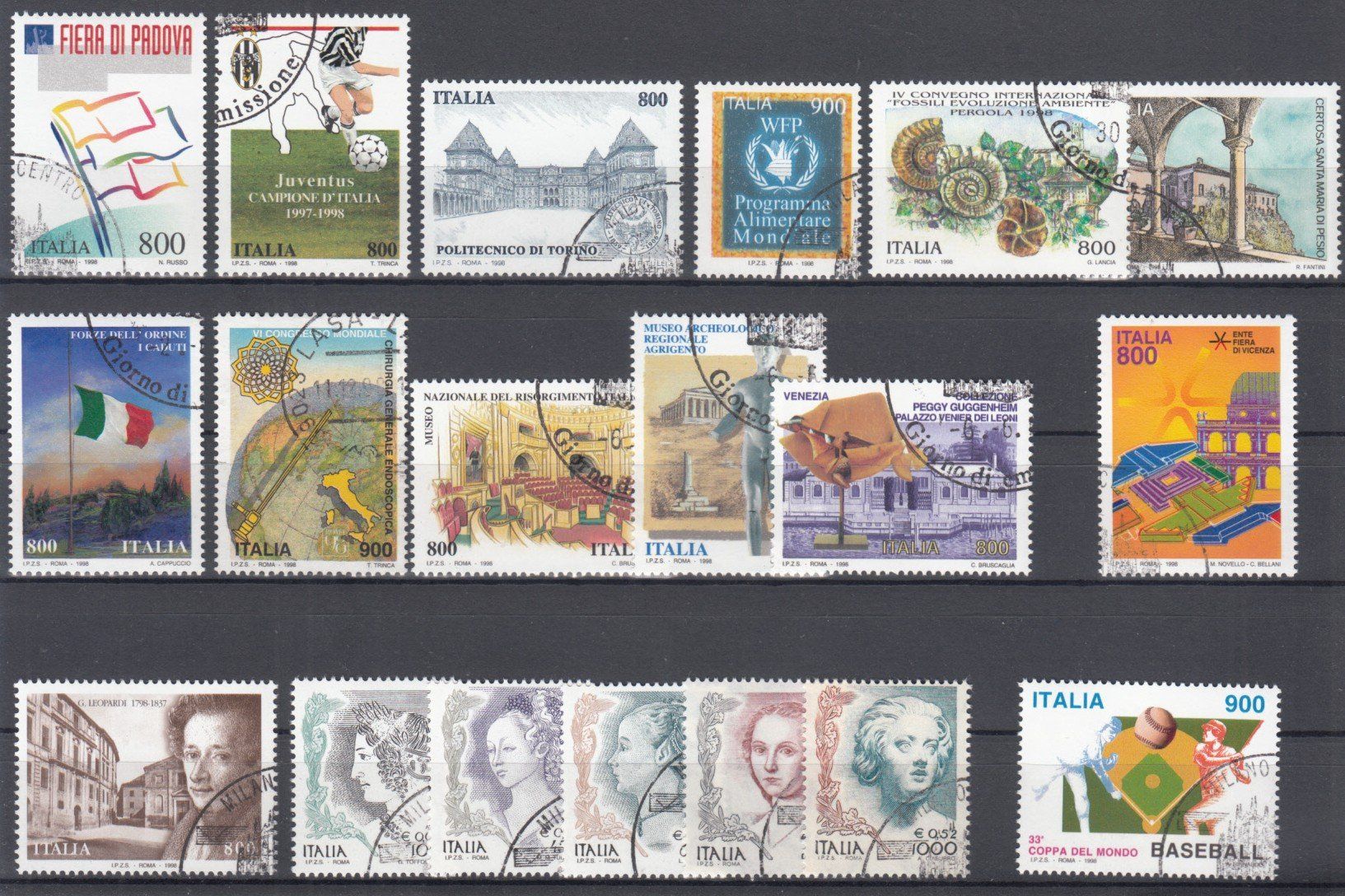 Tutti i francobolli: Italien 1998 mit ET – Usato da Bürglen TG venduto da StampGraf 2