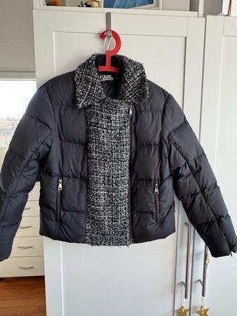 Karl Lagerfeld doudoune noire, taille 36, comme neuve!