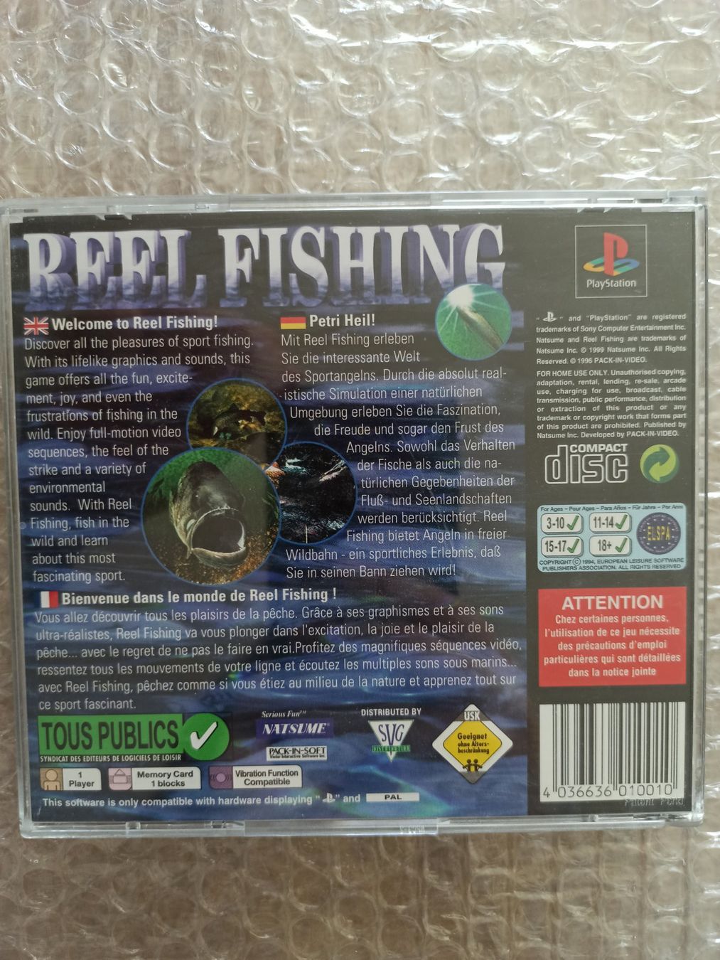 Spiele: Reel Fishing PS1 – Gebraucht aus Oberweningen von mar_87mx 1