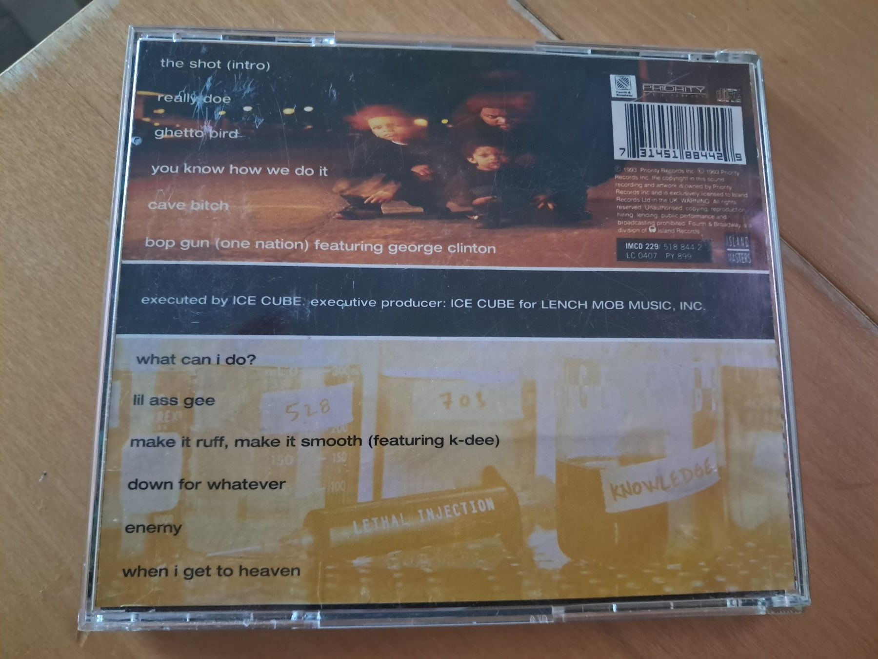 CD: Ice Cube – Lethal Injection (1993) CD – Usato da Zürich venduto da Oi_love_Oilas81 2
