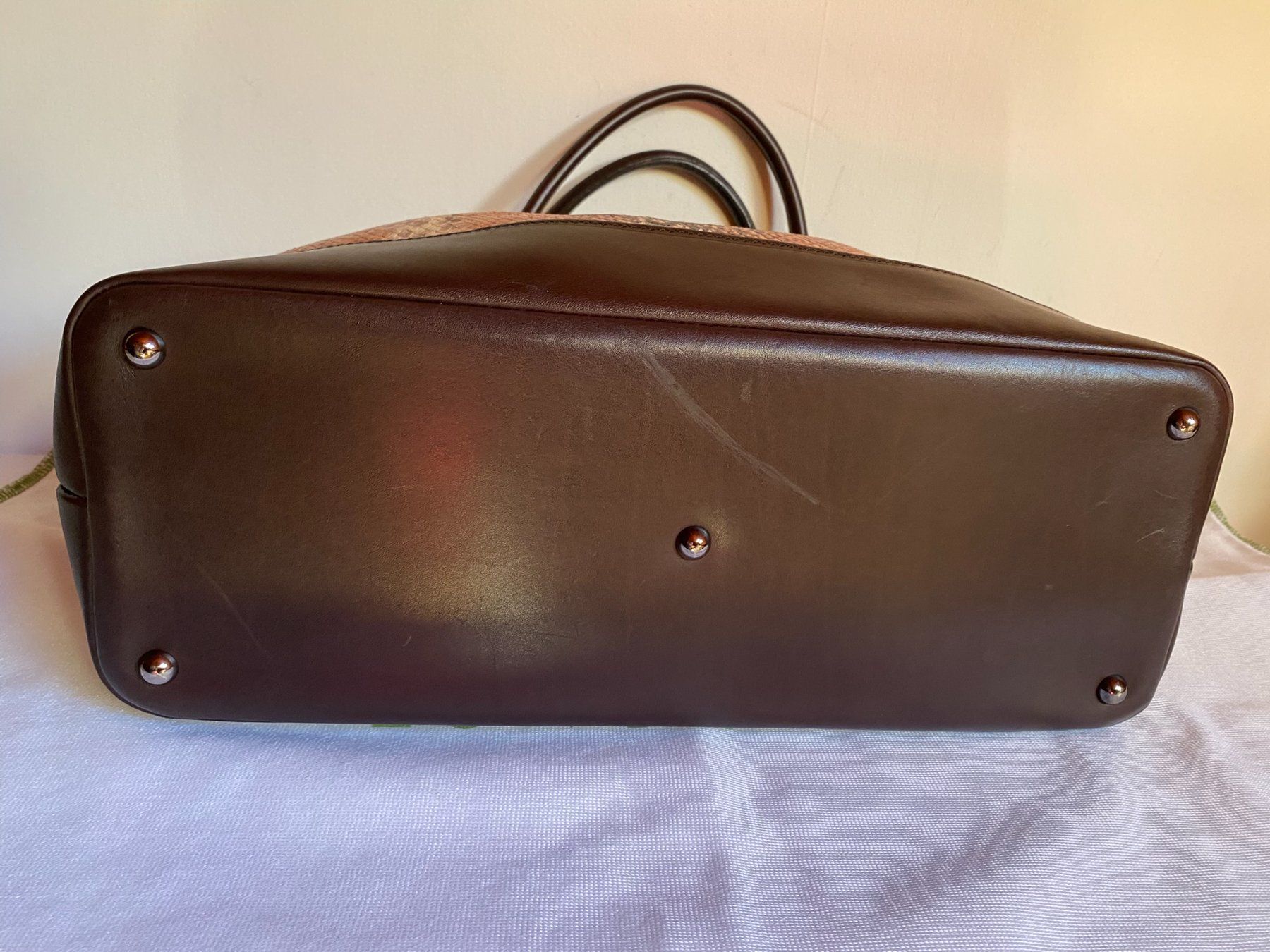 Longchamp Taschen für Damen: Sac Cabas Longchamp – Édition Spéciale Python – Gebraucht aus Bernex von euma1976 2