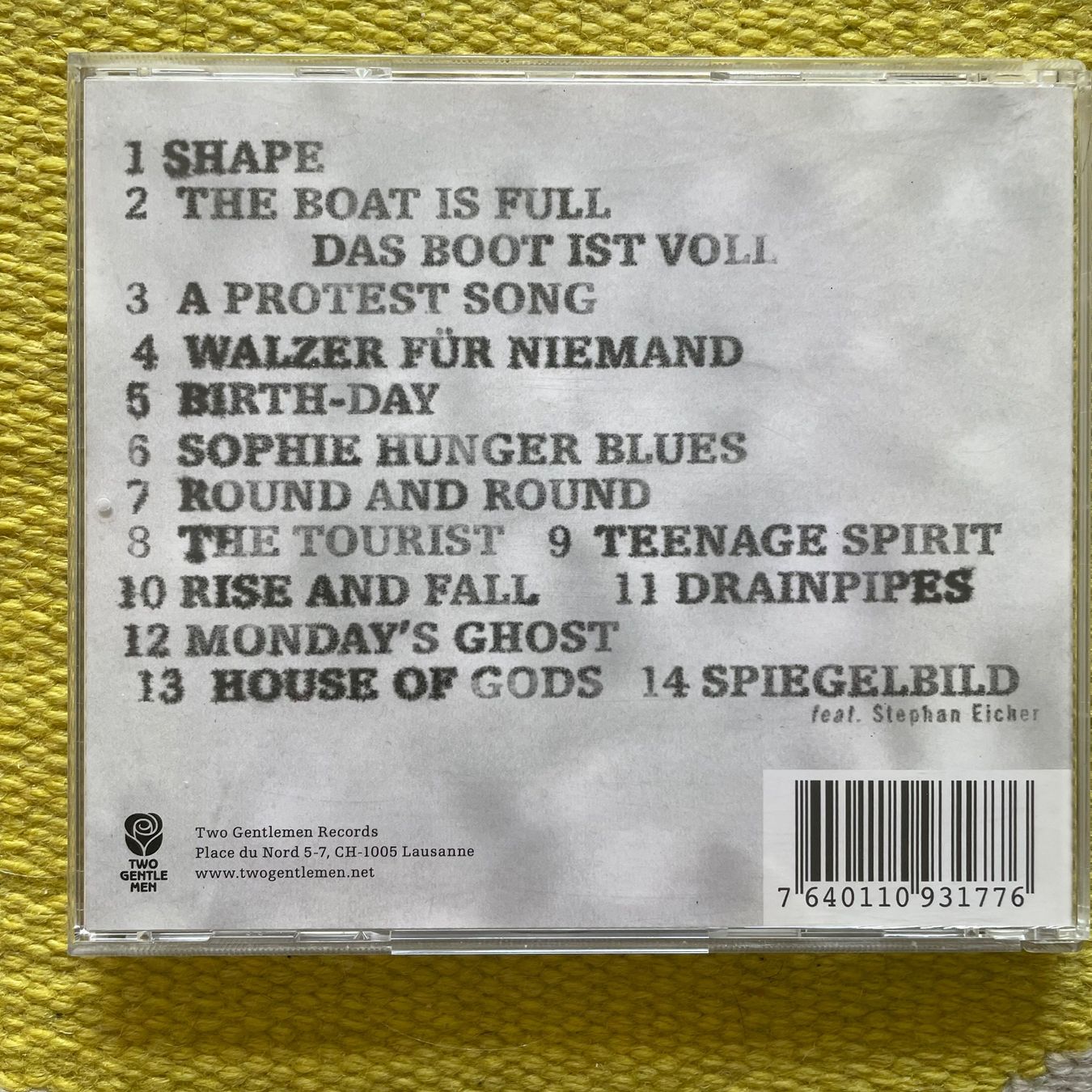 CD: SOPHIE HUNGER-MONDAY‘S GHOST – Usato da Rorschacherberg venduto da CD-Roli 1