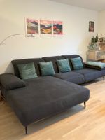 Gemütliches Ecksofa in Anthrazit, Top Zustand