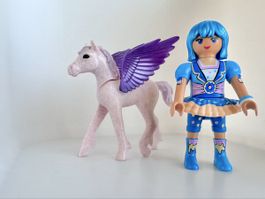 PLAYMOBIL Fantasy – Mädchen mit geflügeltem Pferd / Pegasus