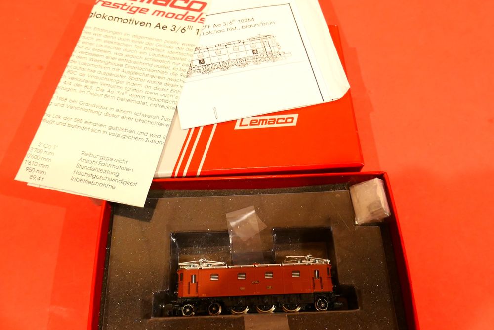Lemaco N-014/a SBB Ae 3/6 III, Messingmodell, OVP, top (Gebraucht) in ...