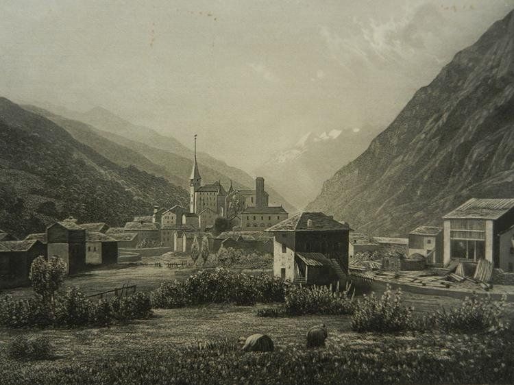 Stiche: Visp schöne Aquatinta – Gebraucht aus Risch von Antikfee 1