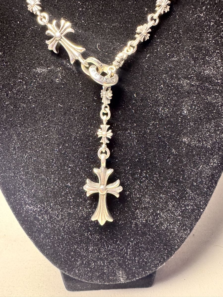 Chrome Hearts Catenine: Chrome Hearts Double Cross Chain Necklace – Nuovo e nell'imballaggio originale da Caviano venduto da reselleo21 2