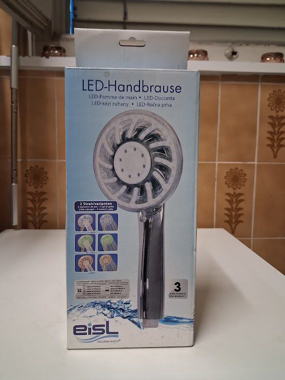 Duschbrausen: LED pommeau de douche – Neu und originalverpackt aus Genève von Bell-47