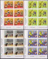 2004, J373B-J376B, 6er-Blöcke mit Rand postfrisch, Kat 300.-