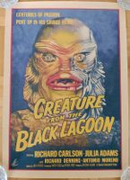 CREATURE FROM THE BLACK LAGOON. Poster. DIN A3. Horror Movie