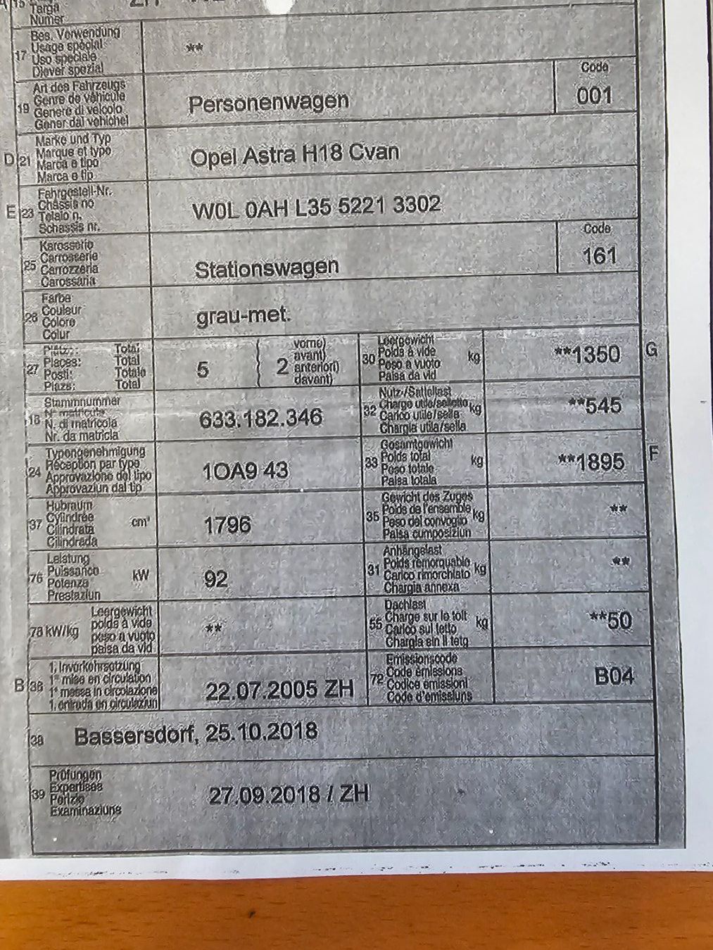 Opel Automobili: Opel Astra H18 Caravan mit 85'620 km – Usato da Diessenhofen venduto da Osio 9