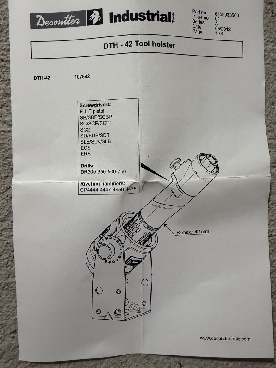 Tutti gli attrezzi: Desoutter DTH-42 Tool Holder – Nuovo (secondo la descrizione) da Weiningen TG venduto da marceeo 5